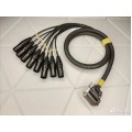 154-MCY-8P    Dsub 25pin <=> 8 XLR 3pin  штекер Gabreal AM AWG24 U/F 8p PVC